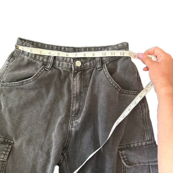 Dark Grey Women’s Cargo Jeans / Pants - Picture 11 of 11